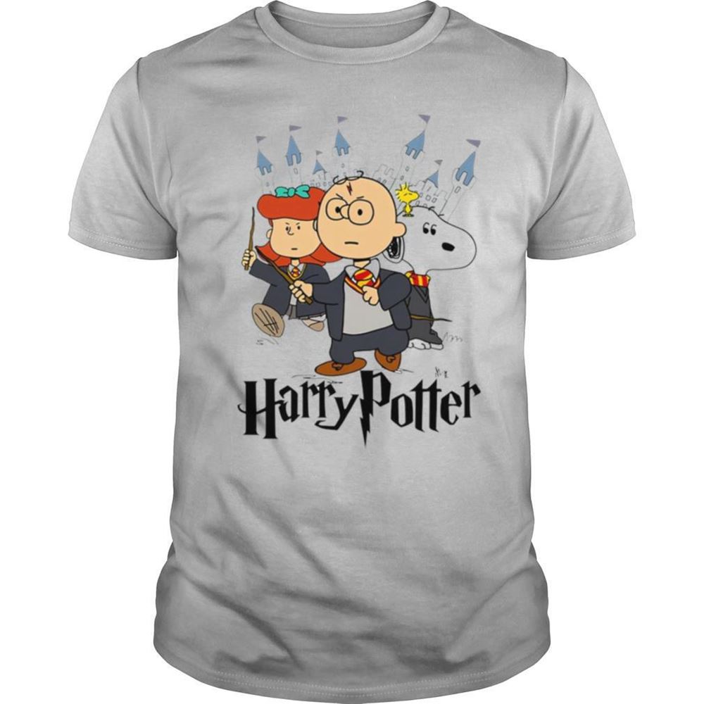 Amazing Snoopy Charlie Brown Lucy Van Pelt Harry Potter Shirt 