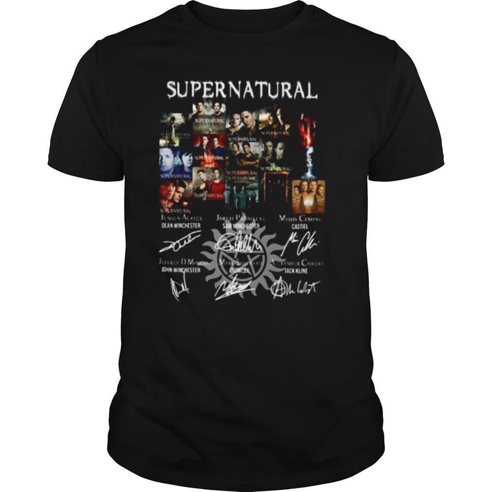 Happy Supernatural All Seasons Signatures Shirt 