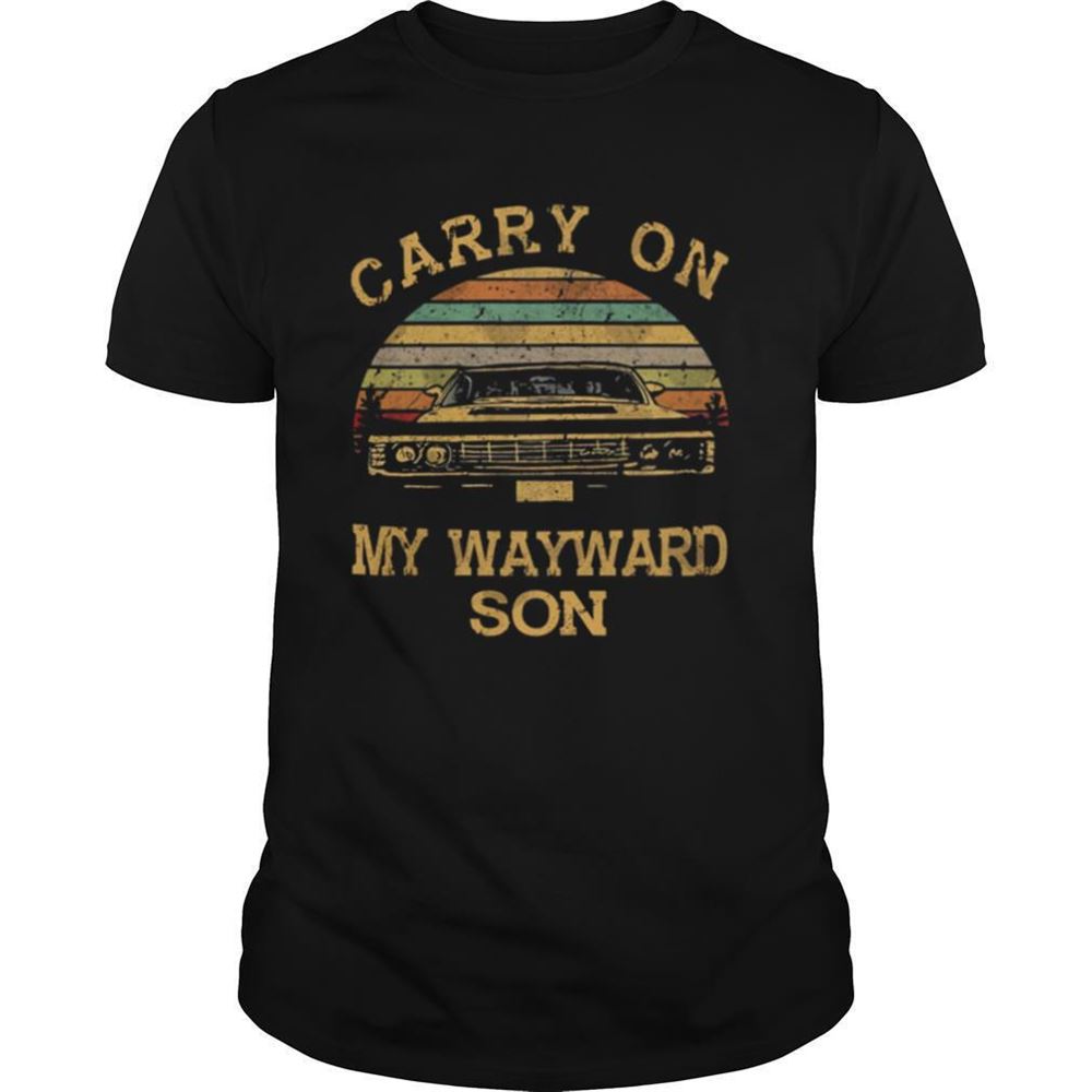 Great Supernatural Carry On My Wayward Son Vintage Shirt 