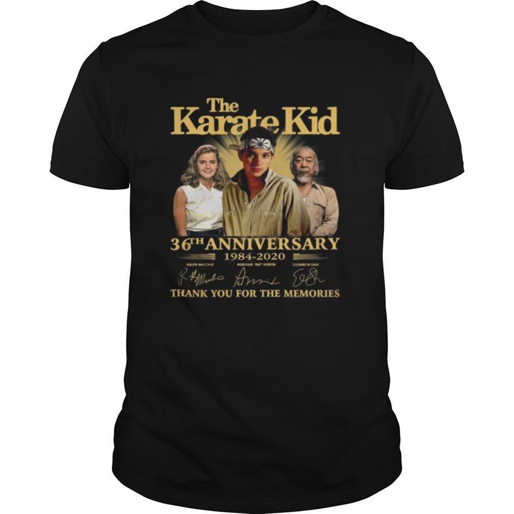 Best The Karate Kid 36th Anniversary 1984 2020 Thank You For The Memories Signature Shirt 