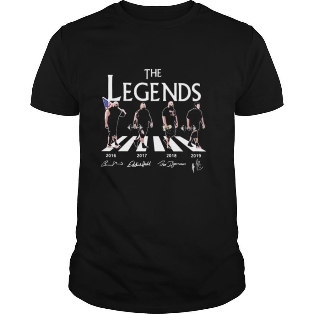 Happy The Legends Crossing The Line Weightlifting Signatures Shirt 