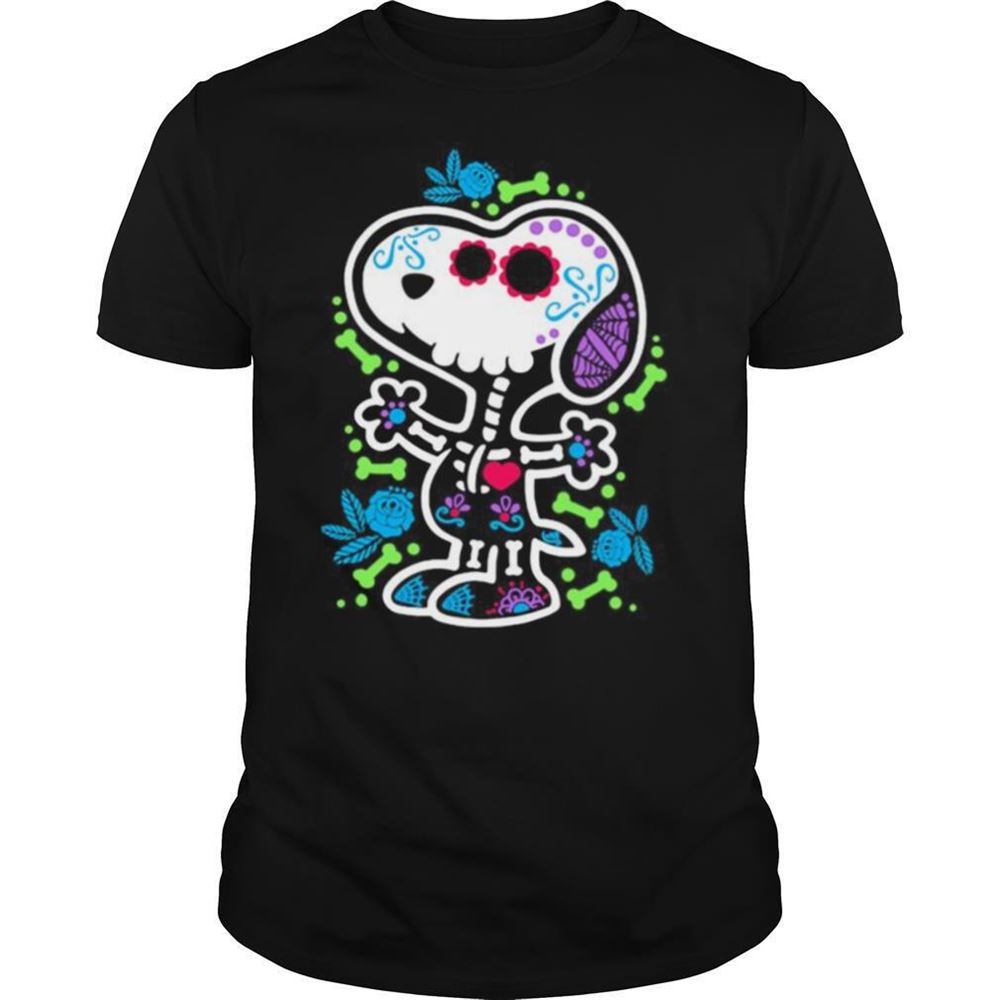 Best The Peanuts Sugar Skull Snoopy Shirt 