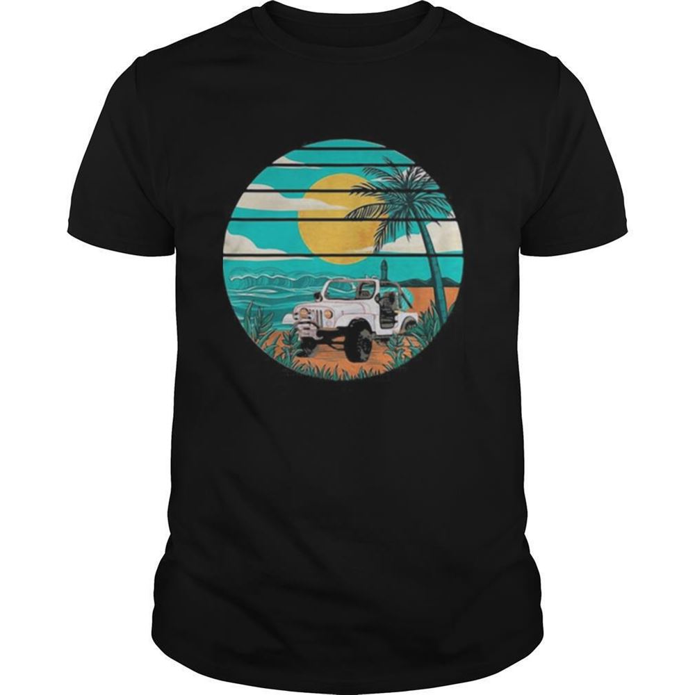 Promotions Tractor Summer Sunset Vintage Retro Shirt 