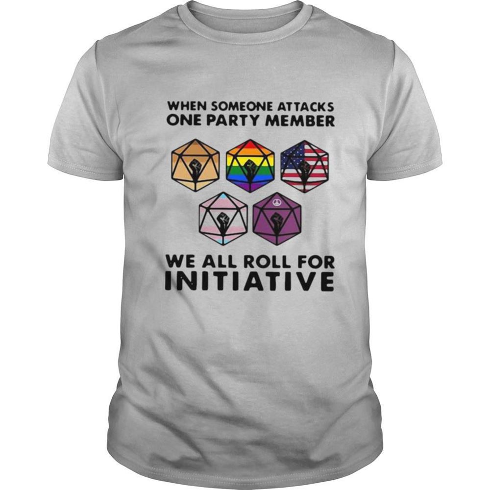 Amazing When Someone Attacks On Party Member For Initiative Black Live Matter American Lgbt Shirt 