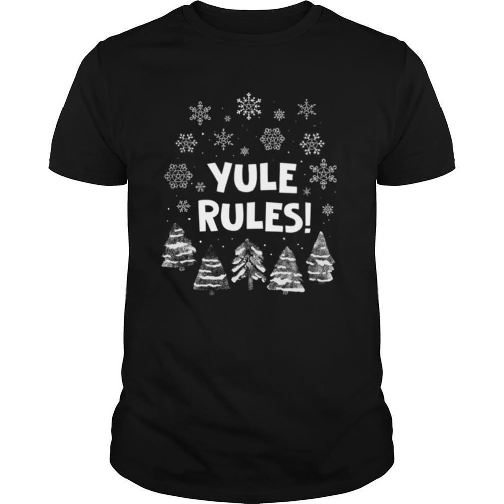Best Yule Rules Snow Flower Christmas Shirt 