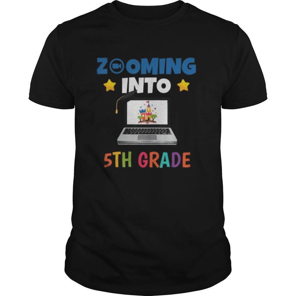 Limited Editon Zooming Into 5th Grade Virtual Back To School Fifth Grade Shirt 