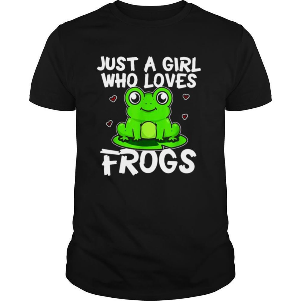 Special Just A Girl Who Loves Frogs Green Frog Costume Shirt 