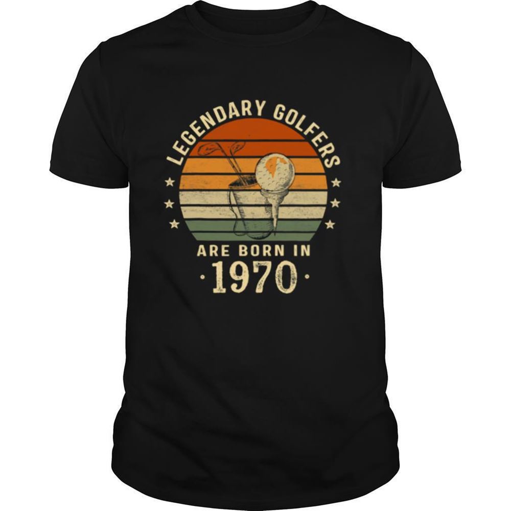 Awesome Legendary Golfers Are Born In 1970 50th Birthday Vintage Shirt 