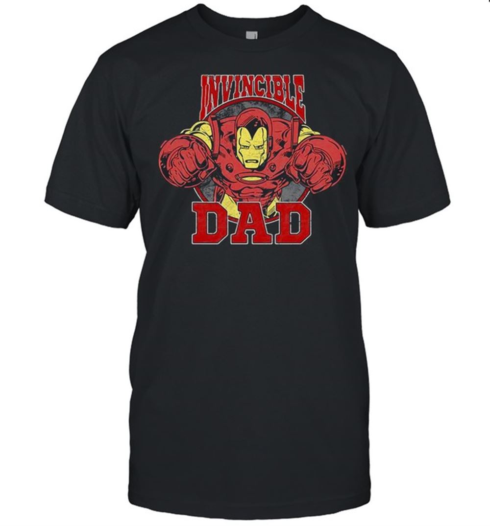 Attractive Marvel Iron Man Fathers Day Invincible Dad Shirt 