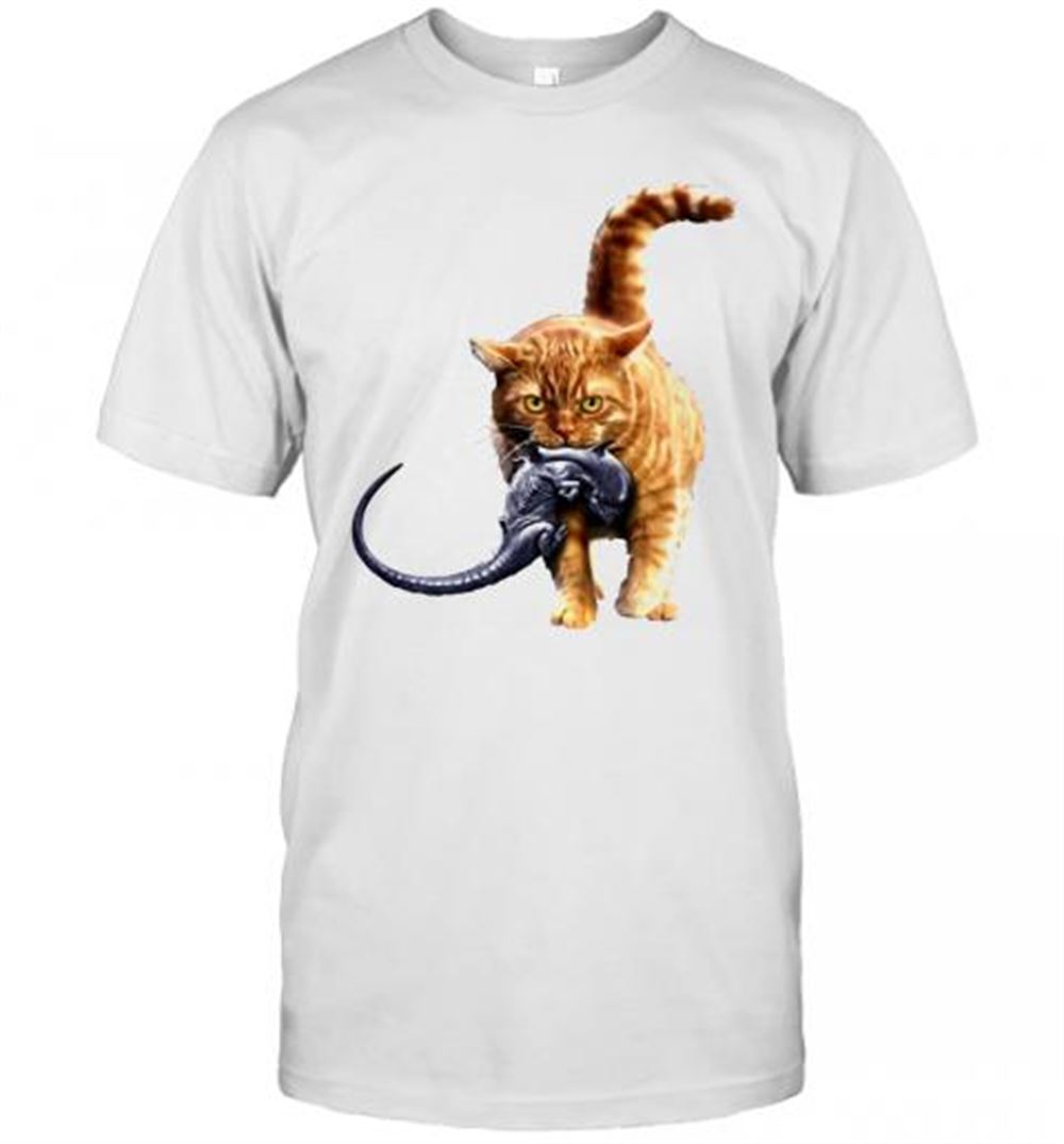 Special Meow Cats Eat Aliens Xenomorph T-shirt 