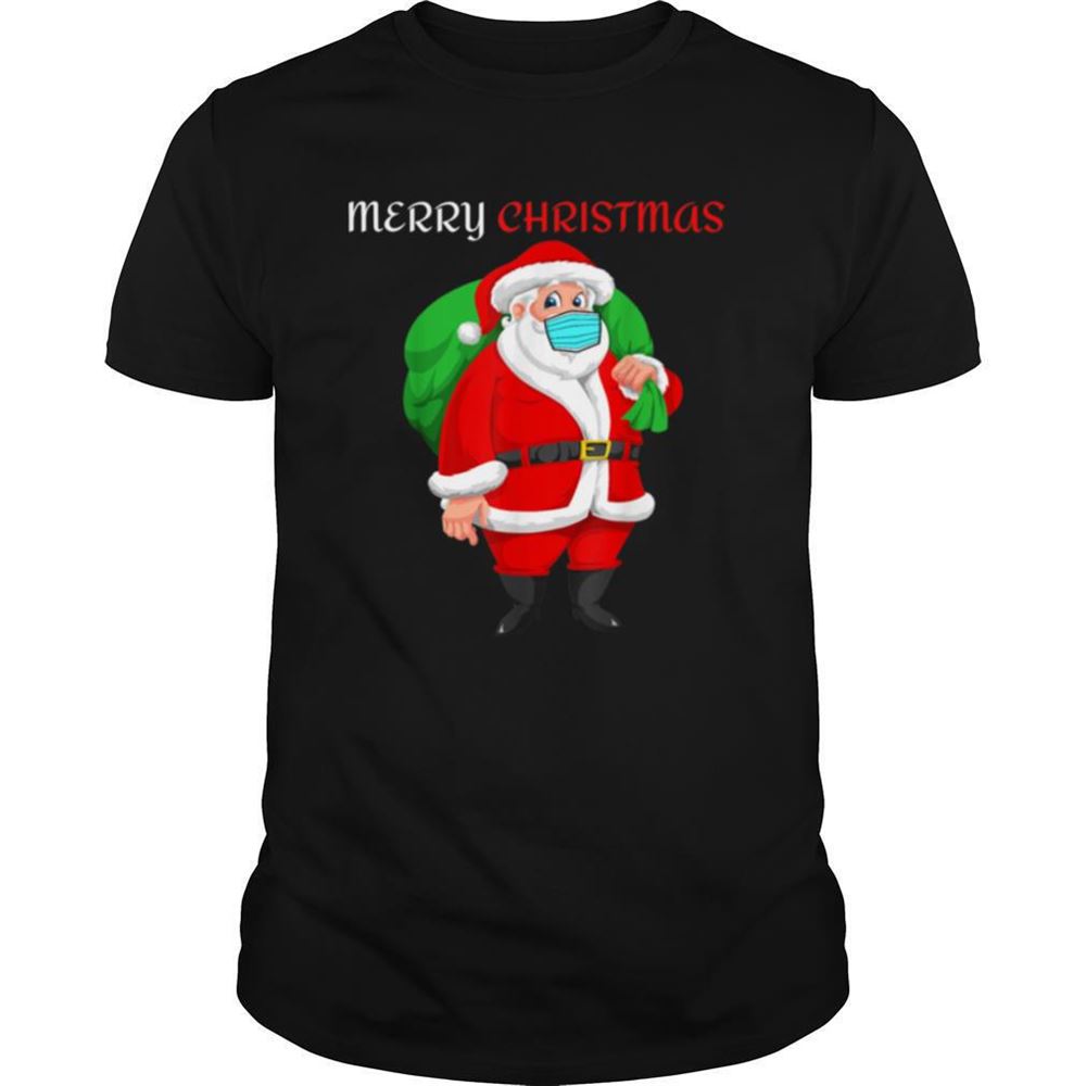Happy Merry Christmas Mask Santa Claus 2020 Shirt 
