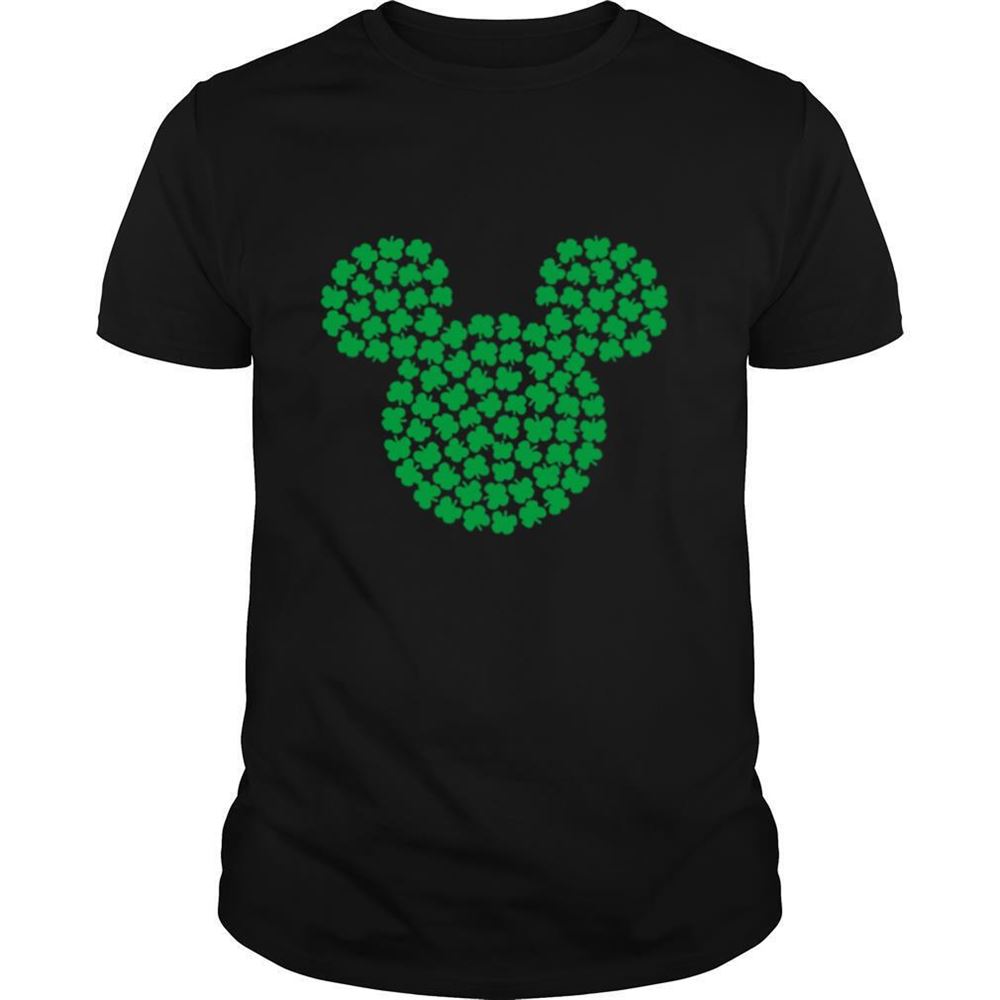 Great Mickey Mouse Green Four Leaf Clover Shamrock St Patricks Shirt 