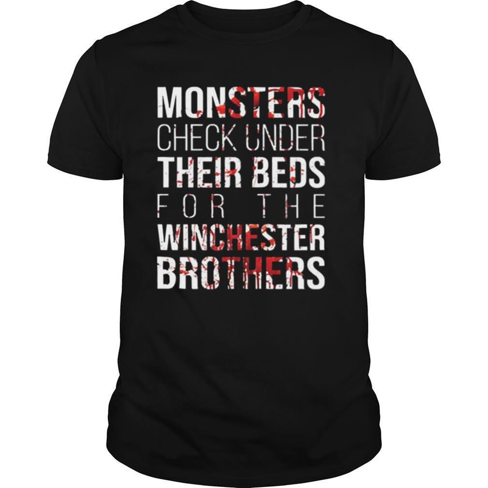 Special Monster Check Under Their Beds For The Winchester Brothers Shirt 