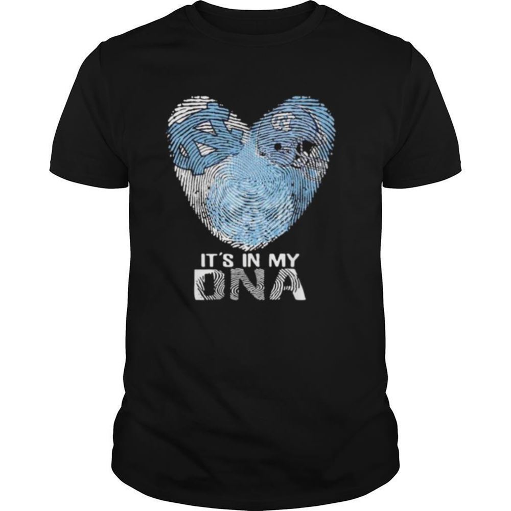 Gifts North Carolina Tar Heels Football Its In My Dna Heart Shirt 