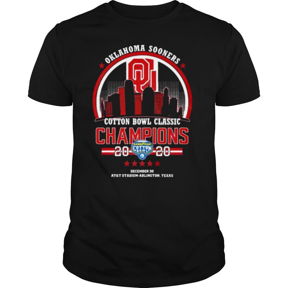 Amazing Oklahoma Sooners Cotton Bowl Classic Champions 2020 Shirt 