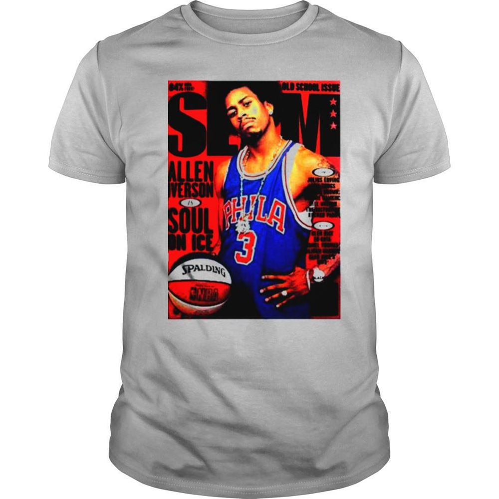 Promotions Old School Issue Slam Allen Iverson Soul On Ice Shirt 