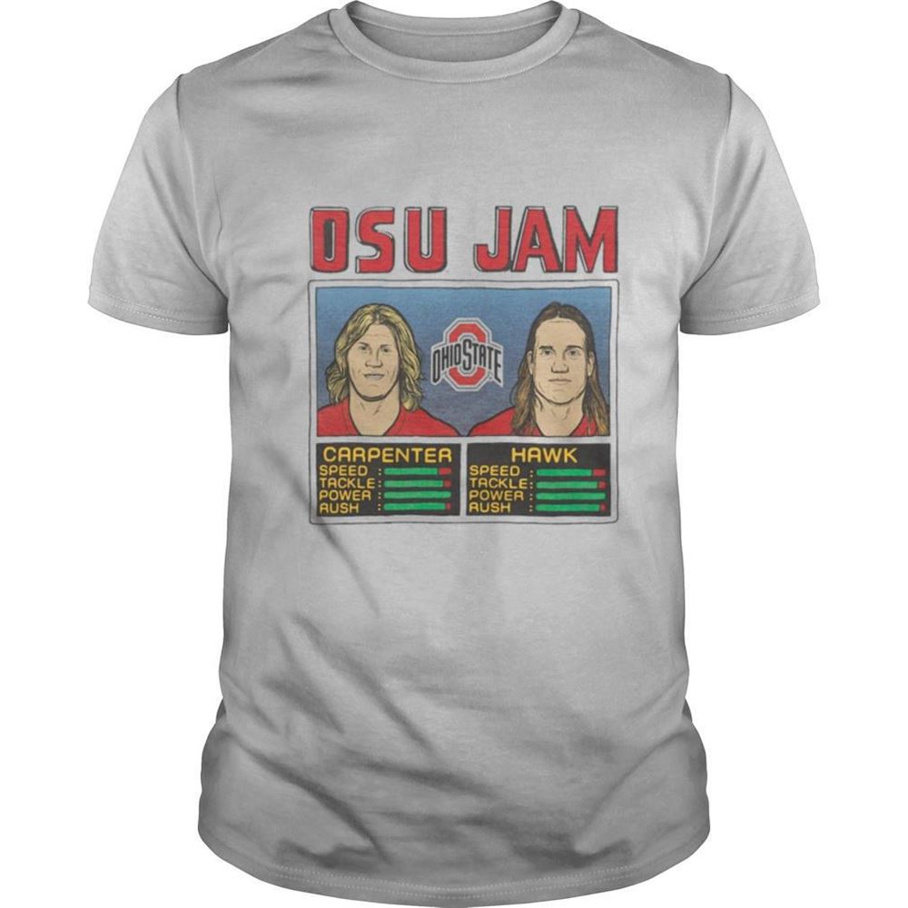 Amazing Osu Jam Ohio State Carpenter Hawk Shirt 