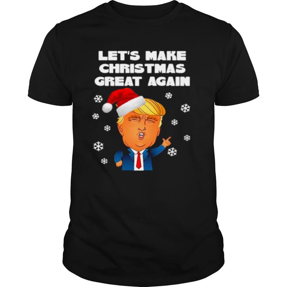 Amazing Santa Donald Trump Lets Make Christmas Great Again Shirt 