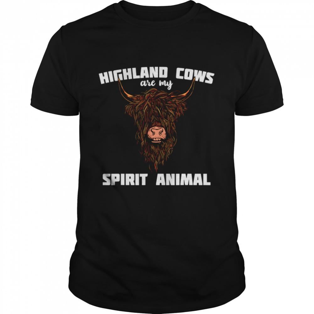 Best Scottish Highland Cattle Animals Cow Breeder Shirt 
