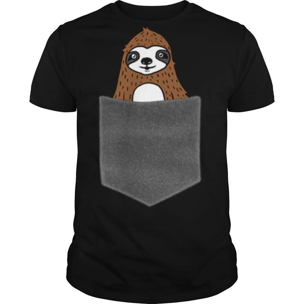 Special Sloth In Pocket Shirt 