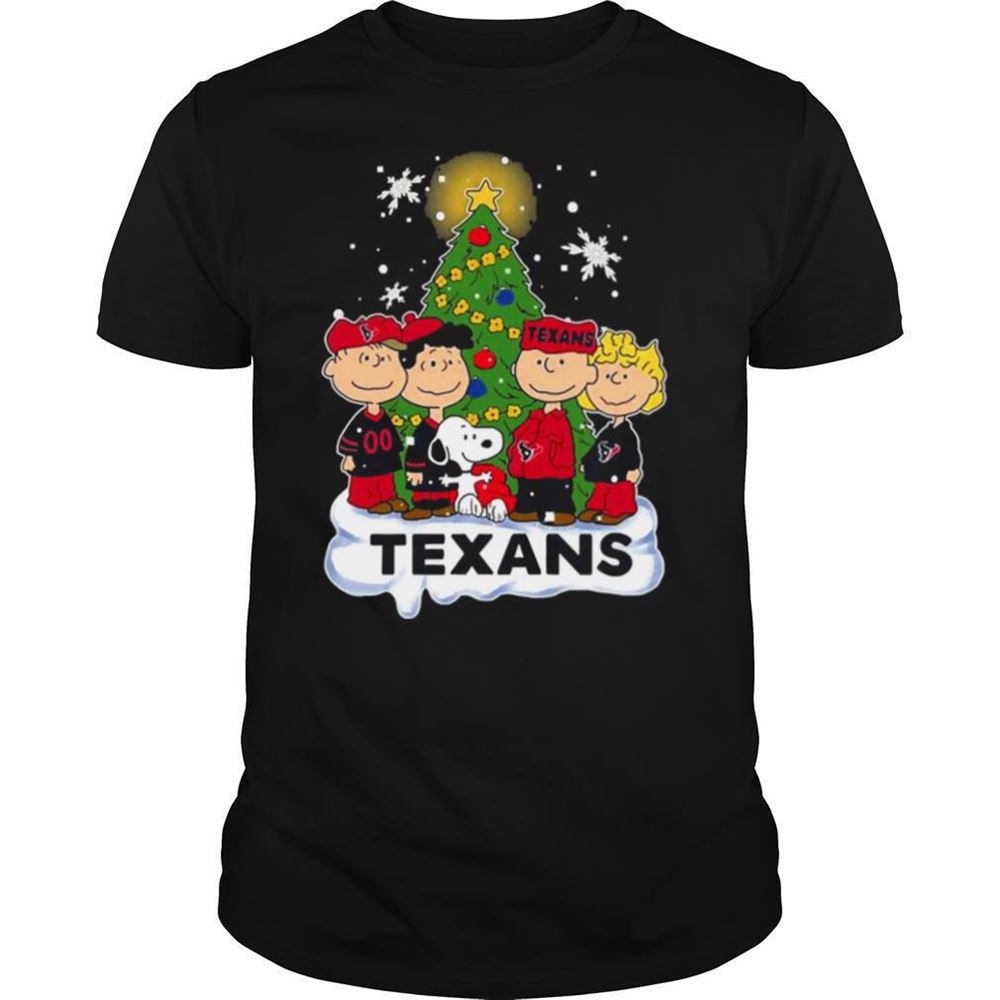 Limited Editon Snoopy The Peanuts Houston Texans Christmas Shirt 