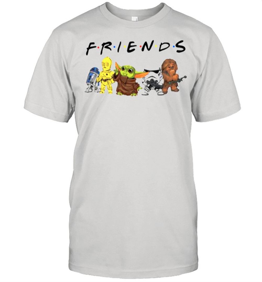 High Quality Star War Baby Yoda R2d2 Chewbacca Parappa Bot And Battlefront With Friends Shirt 