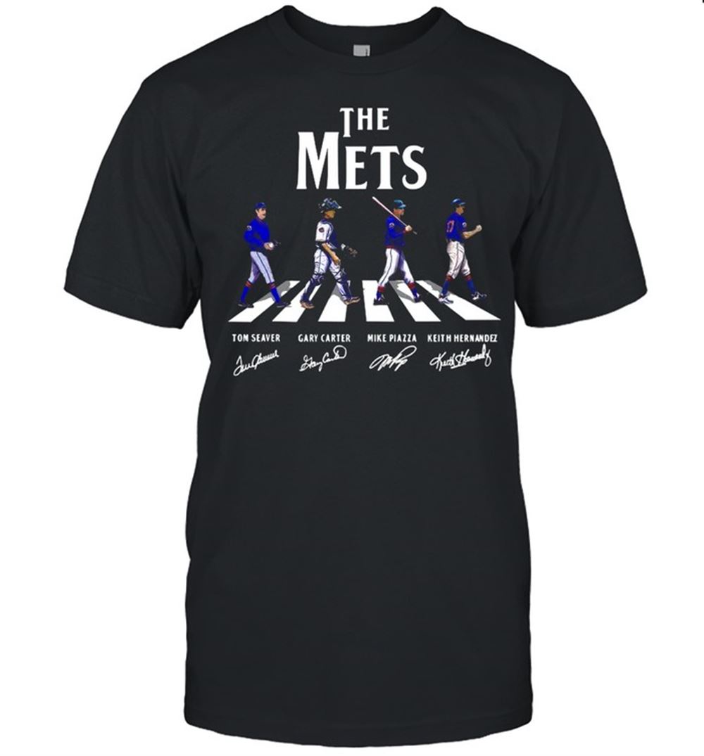Great The Mets Players Abbey Road 2021 Signatures Shirt 