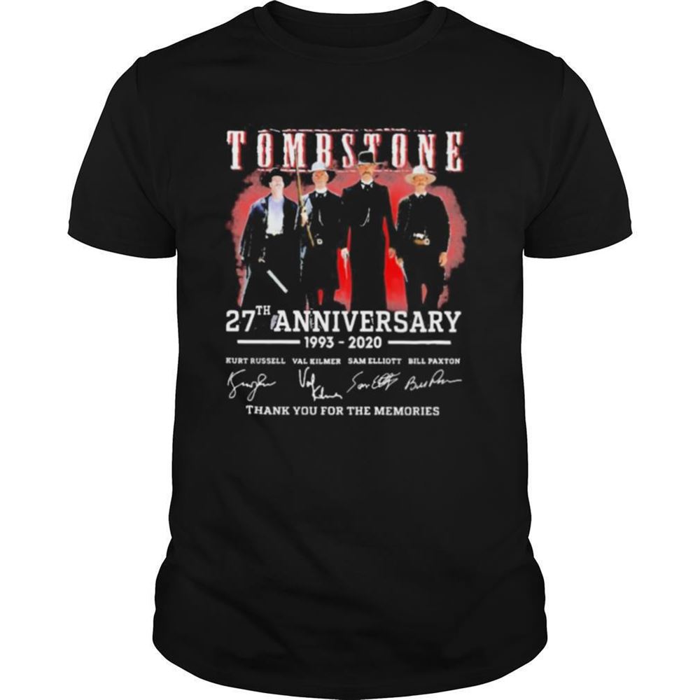 Special Tombstone 27th Anniversary 1993 2020 Thank You For The Memories Shirt 