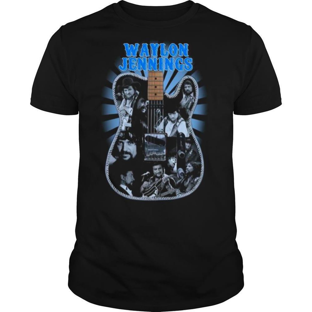 Great Waylon Jennings Guitars Bands Classic Shirt 