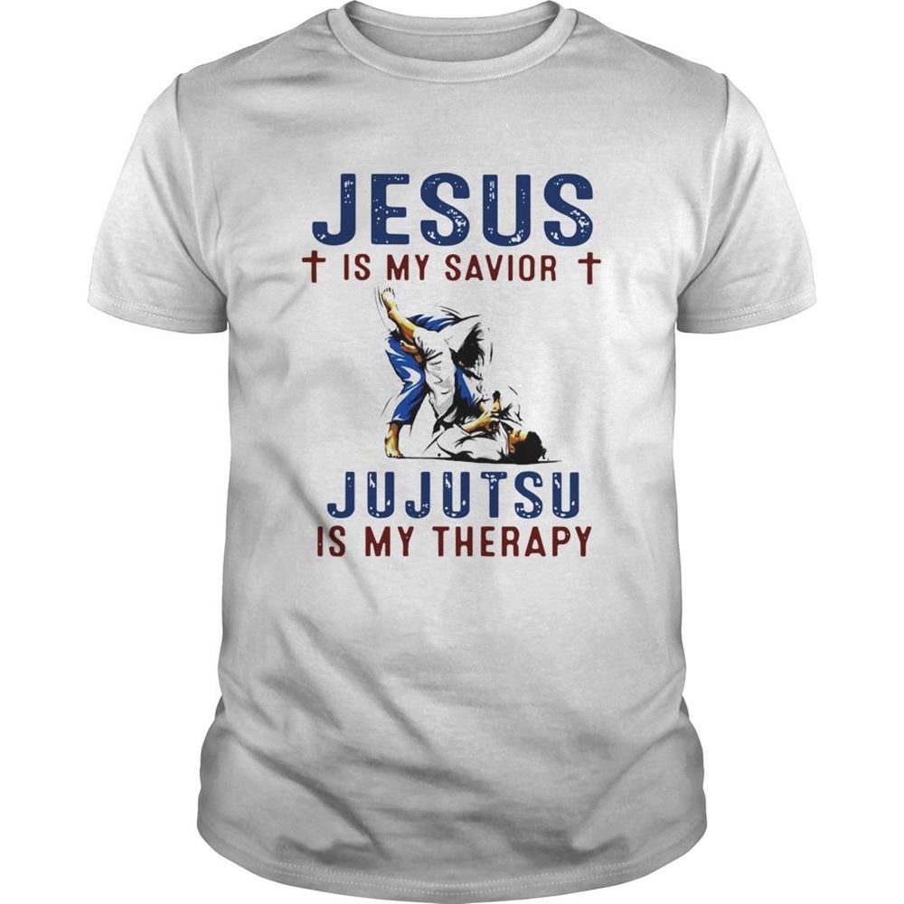 High Quality Jesus Is My Savior Jujutsu Is My Therapy Shirt 