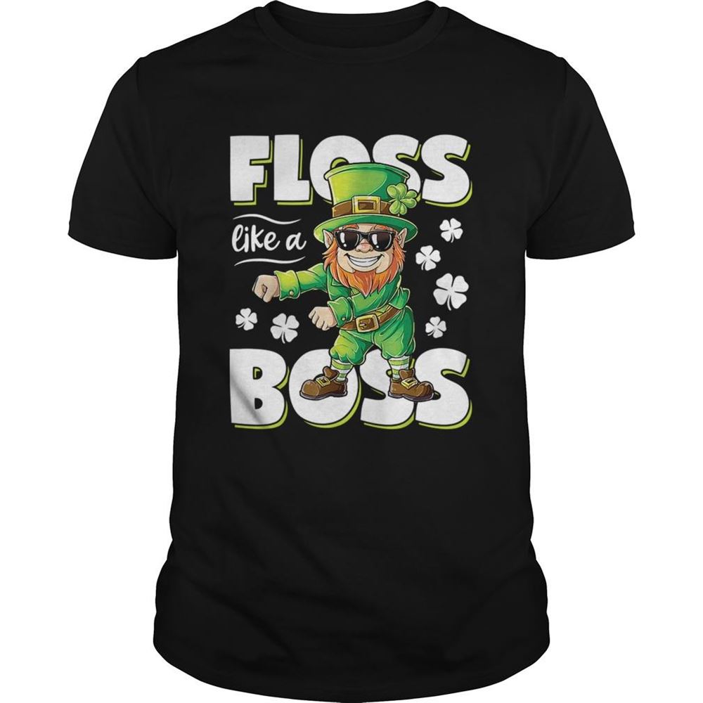 Attractive Leprechaun Floss Like A Boss St Patricks Day Shirt 