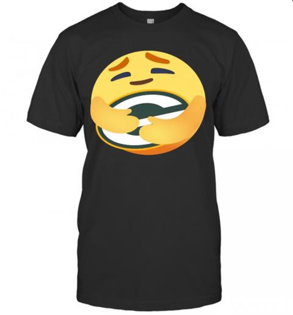 Happy Love The Green Bay Packers Love Hug Facebook Care Emoji T-shirt 