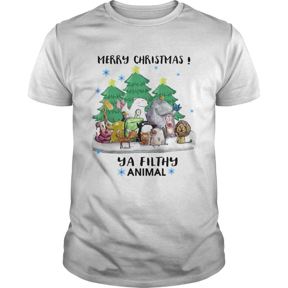 Great Merry Christmas Animal Hooded Shirt 