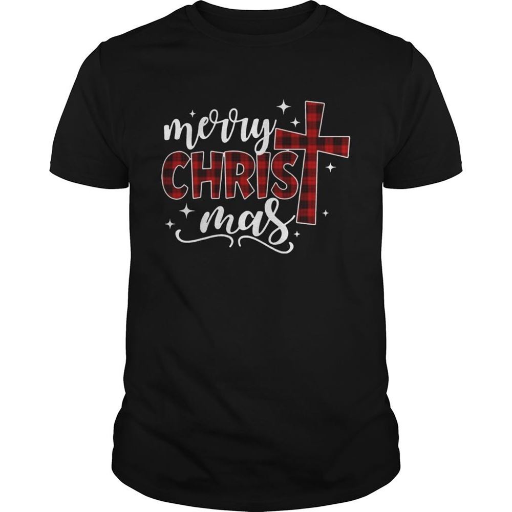 Happy Merry Christmas Christ Cross Sweatshirt Nice Christmas Shirt 