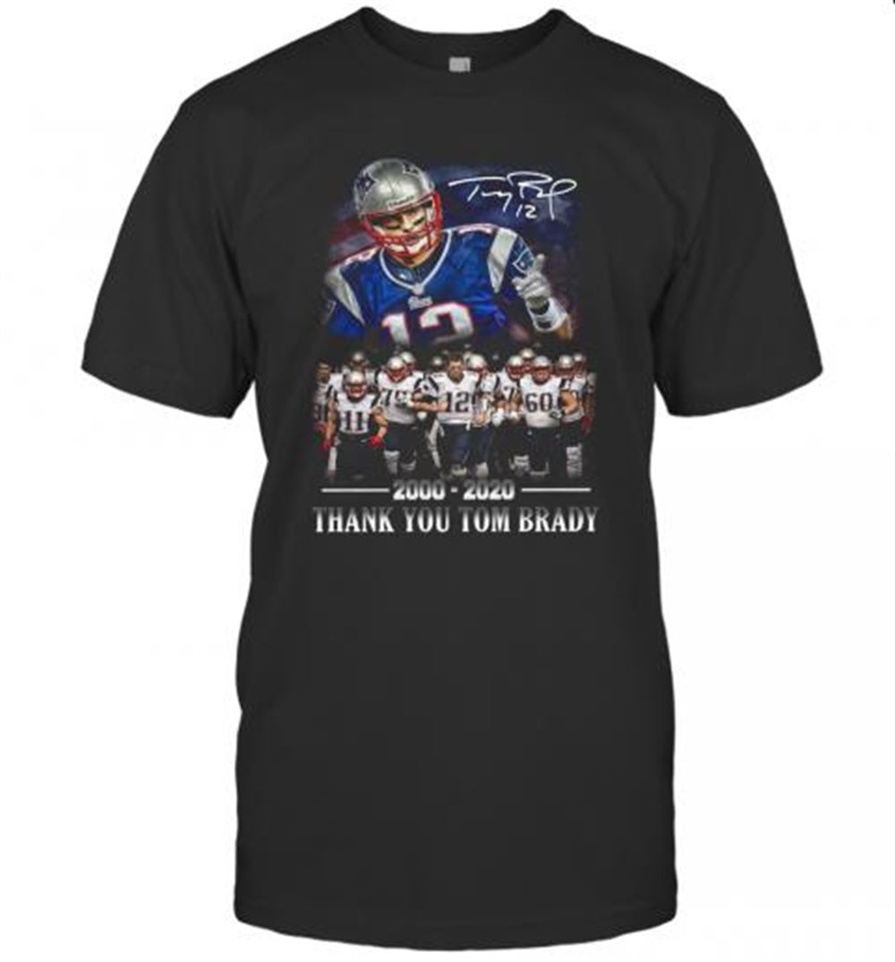 Special New England Patriots 2000 2020 Thank You Tom Brady T-shirt 