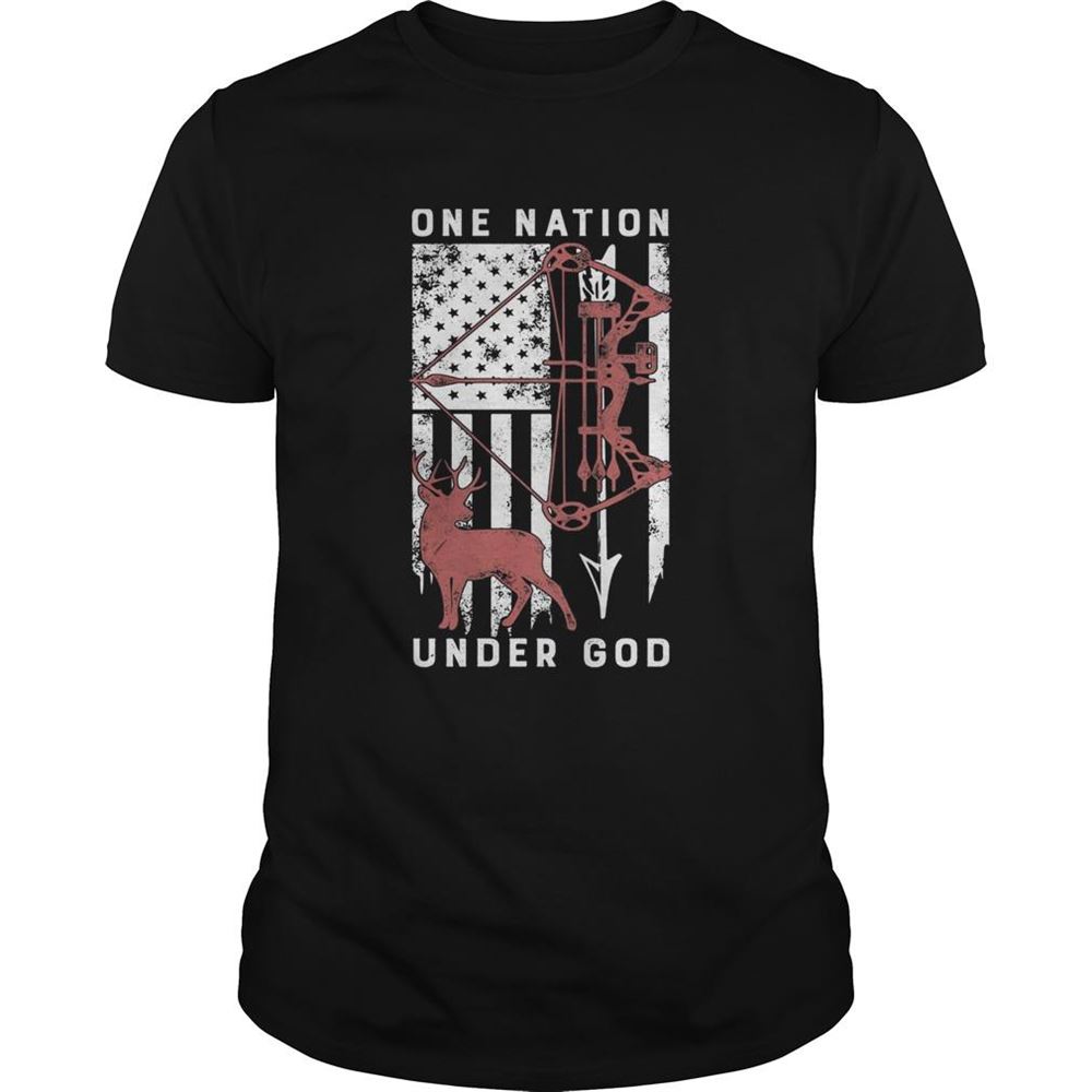 Best One Nation Under God American Flag Veteran Shirt 