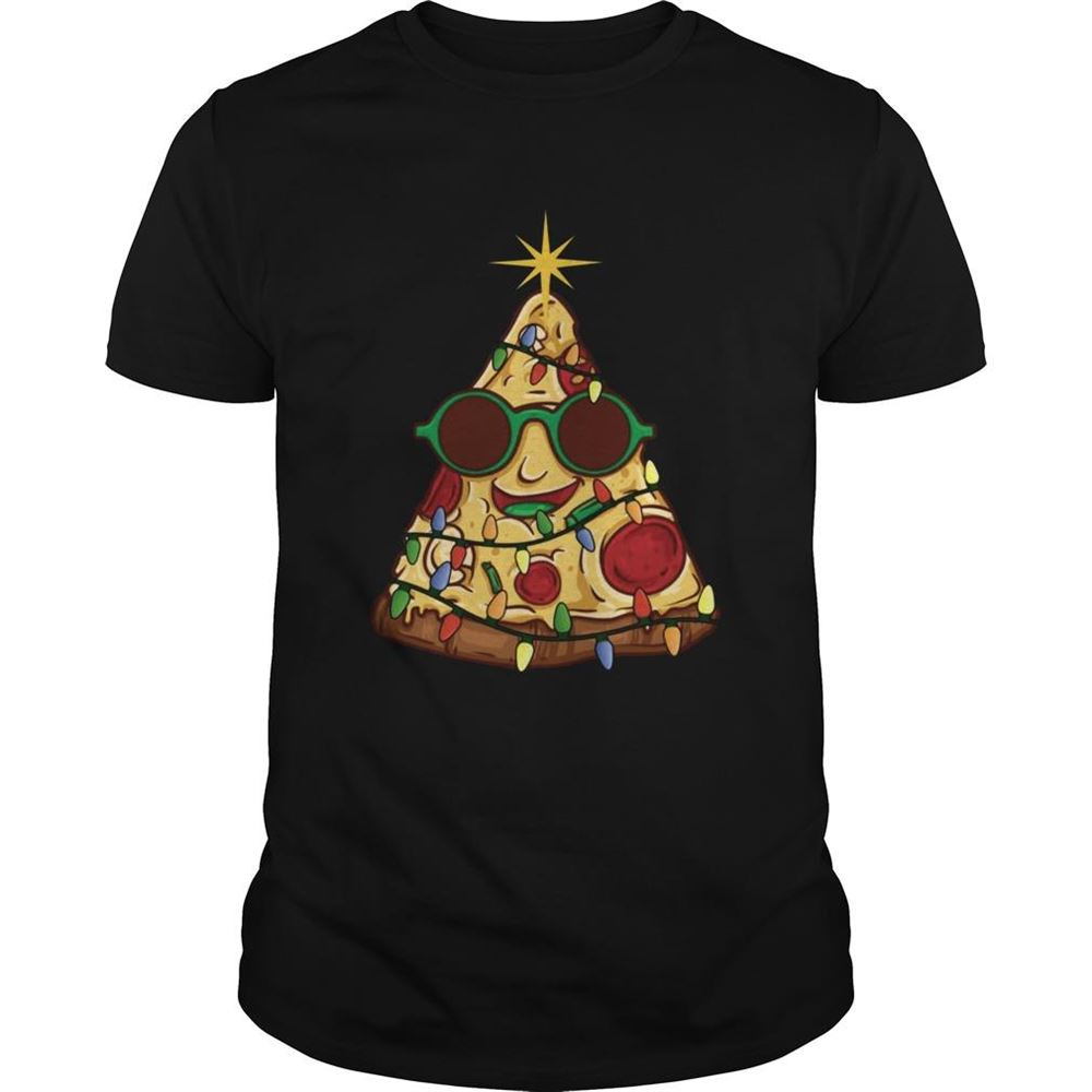 High Quality Pizza Christmas Tree Shirt 