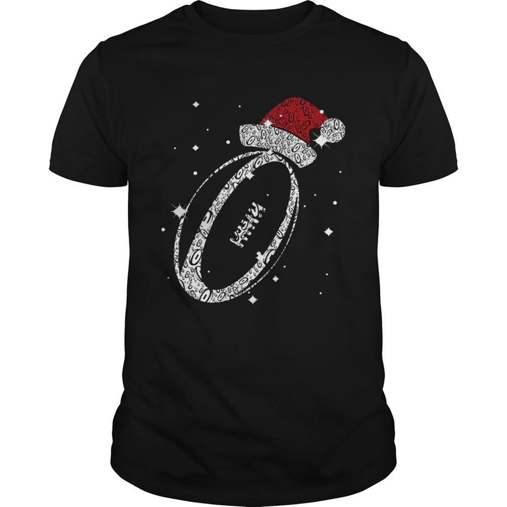 Interesting Rugby Santa Diamond Christmas Shirt 