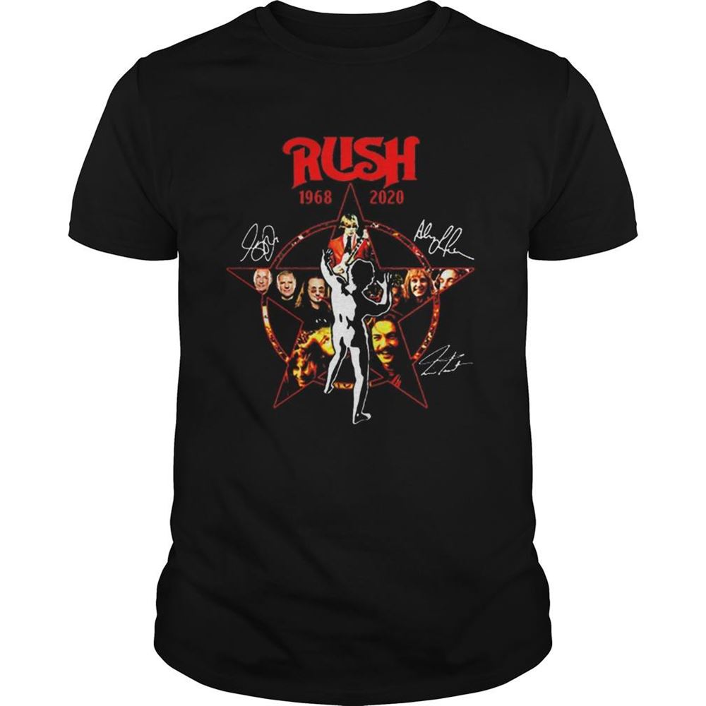 Amazing Rush 19682020 Signatures Autographed Shirt 