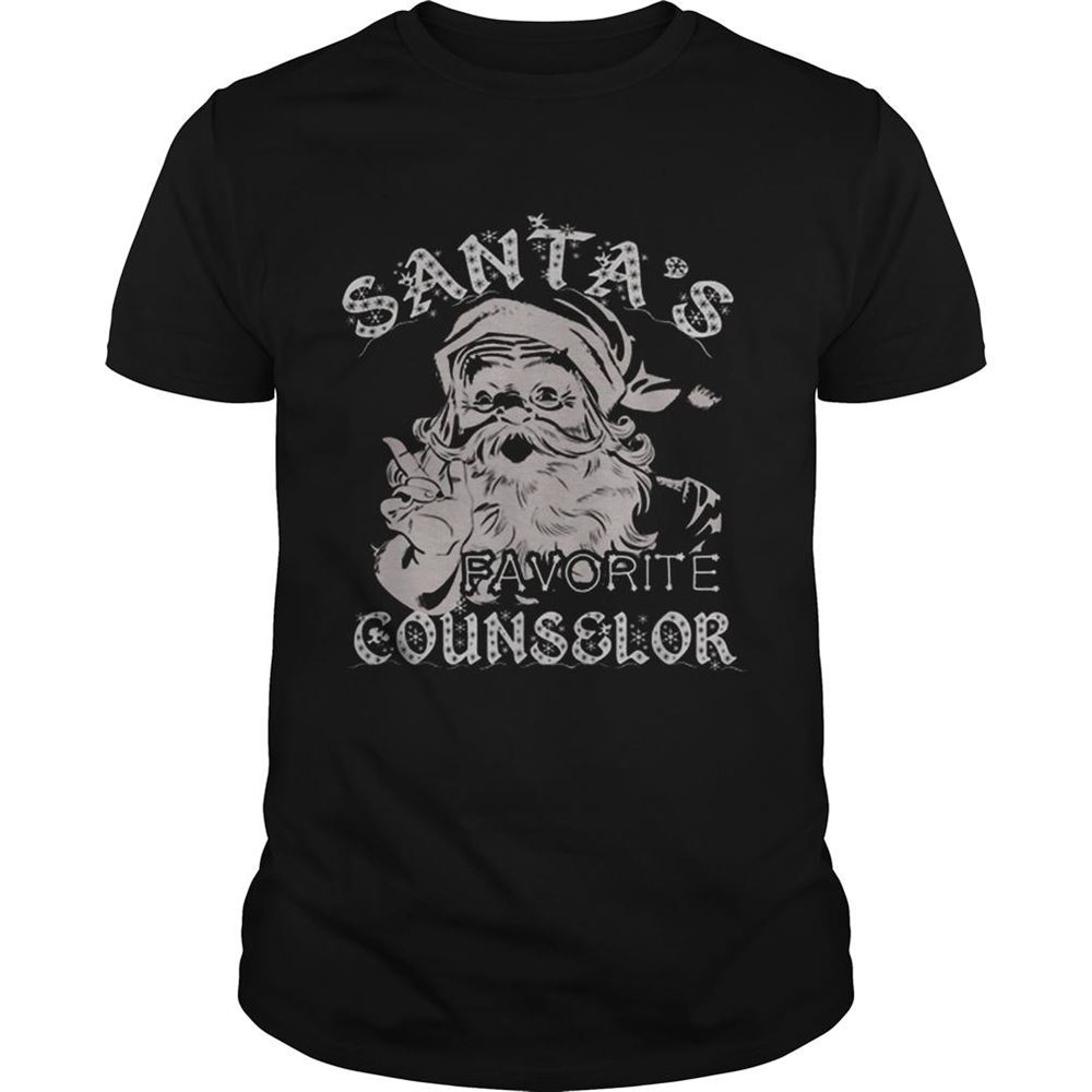 Awesome Santas Favorite Counselor Christmas Shirt 