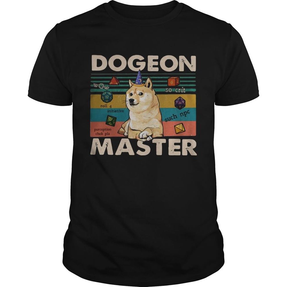 Amazing Shiba Inu Dogeon Dungeon Master Vintage Shirt 