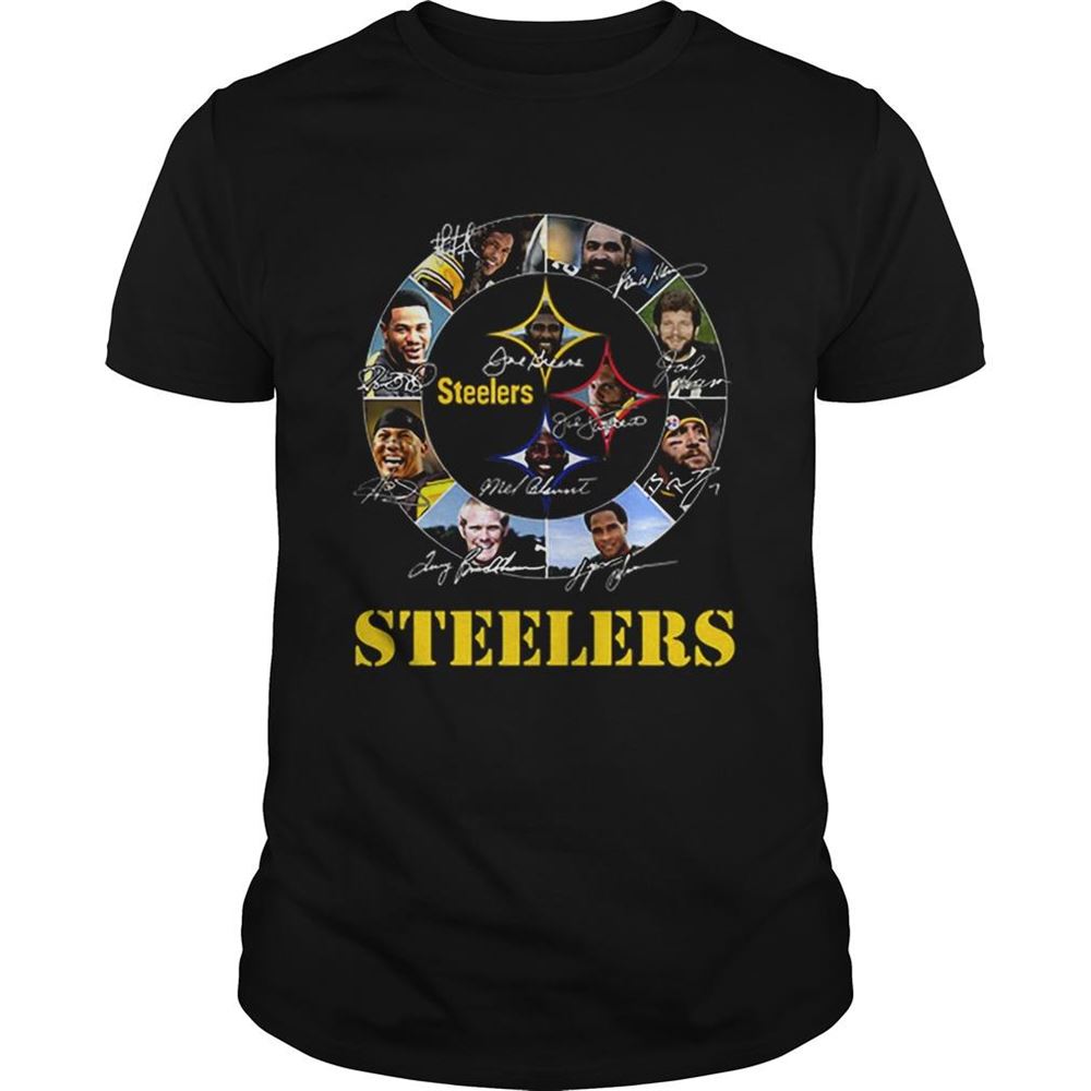 High Quality Signatures Pittsburgh Steelers Logo Shirt 