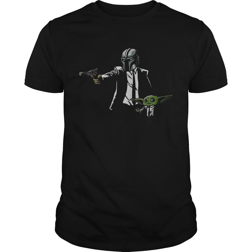 Limited Editon The Mandalorian And Baby Yoda Pulp Fiction Shirt 