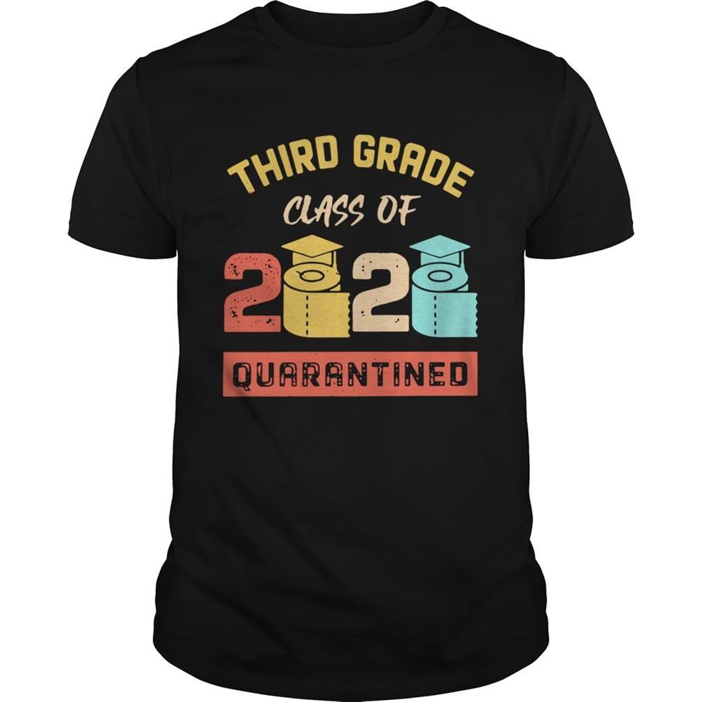 Gifts Third Grade Class Of 2020 Toilet Paper Quarantined Vintage Shirt 