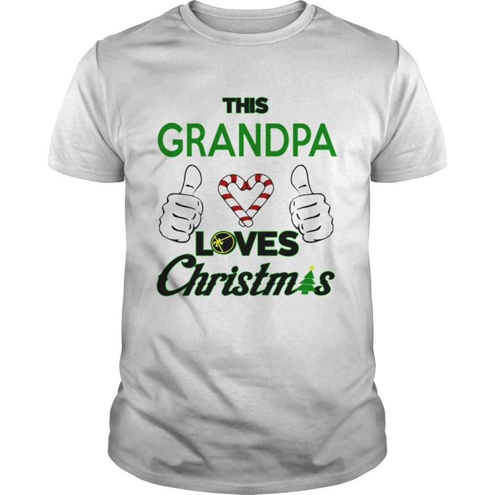 Gifts This Grandpa Loves Christmas Cool Funny Grandparent Shirt 