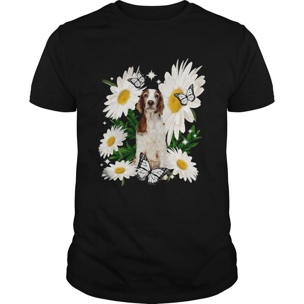 Interesting Welsh Springer Spaniel Daisy Flower Classic Shirt 