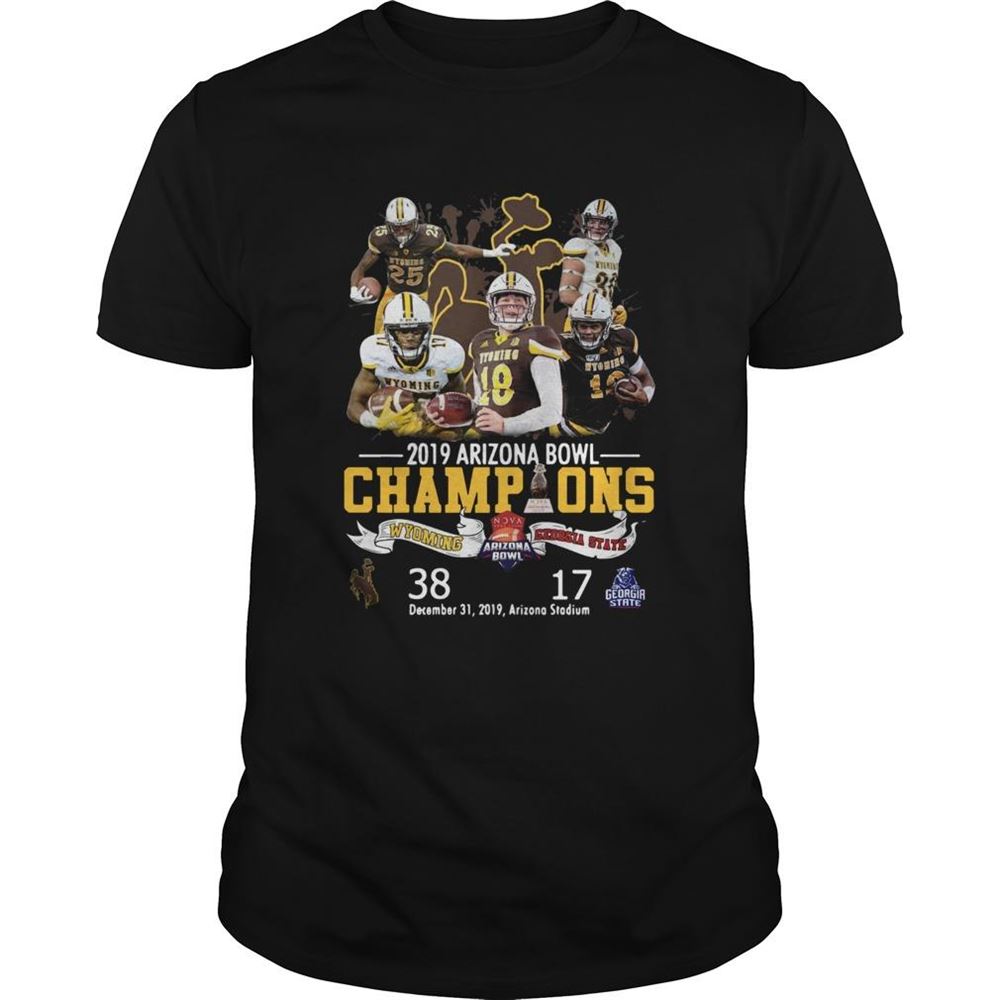 Amazing Wyoming Cowboys Vs Georgia State 2019 Arizona Bowl Champions Shirt 