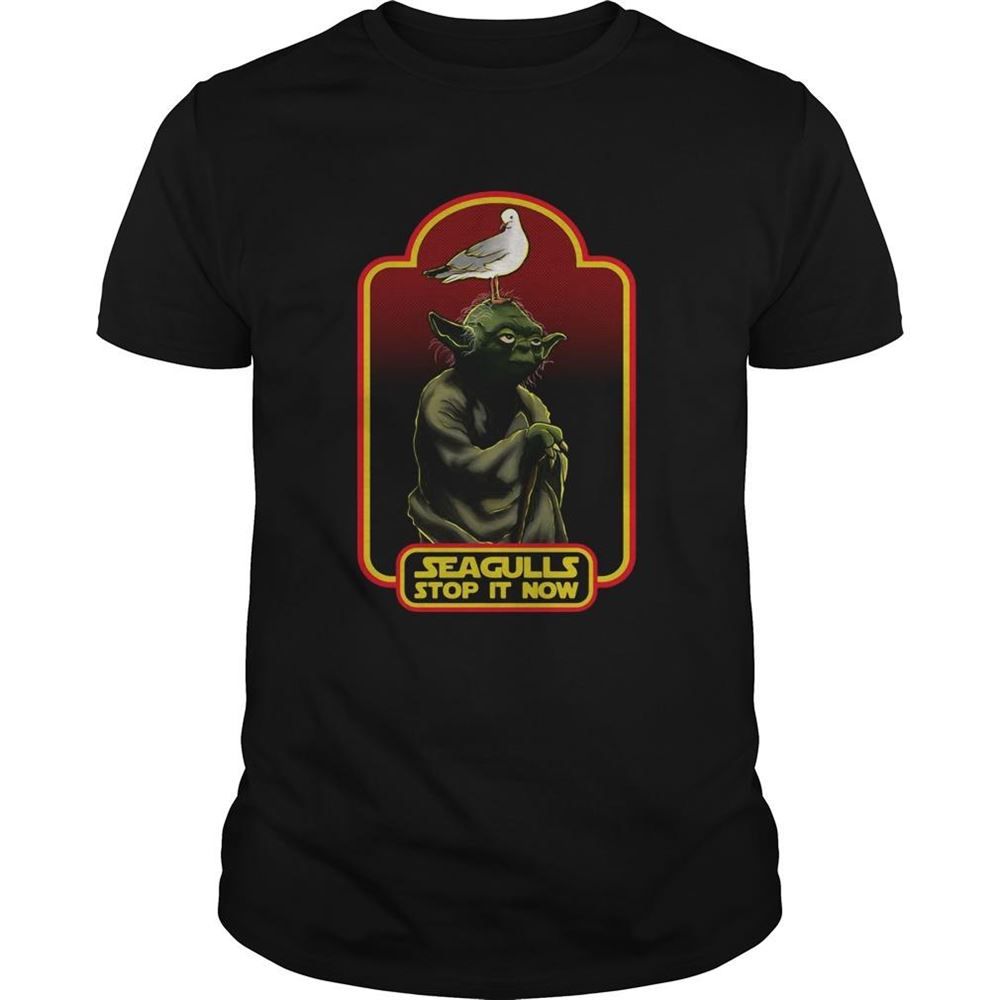 Awesome Yoda Seagulls Stop It Now Shirt 