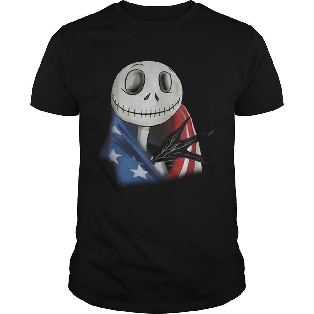 Awesome Jack Skellington American Flag Shirt 