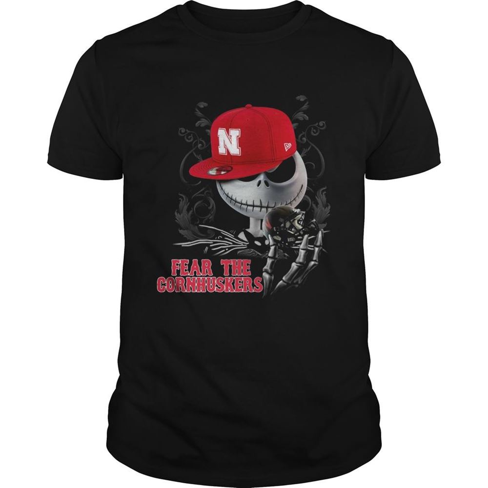 Great Jack Skellington Fear The Cornhuskers Shirt 